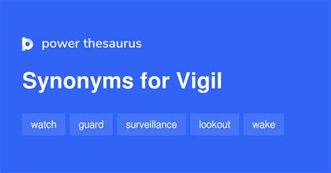 VIGIL in Thesaurus: 100+ Synonyms & Antonyms for VIGIL.